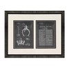 Toilet Plunger Patent Art Chalkboard Print in a Beveled Black