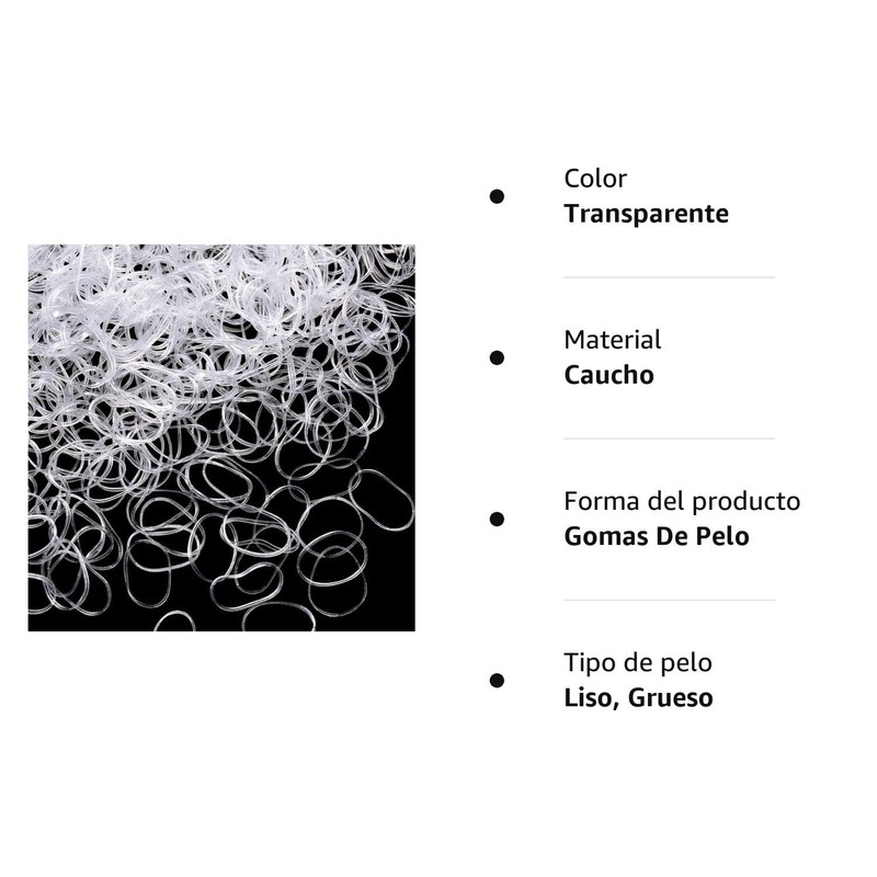 Mythya 2000 Piezas Ligas para Cabello, Niña Goma de Pelo