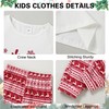 SANMIO Family Christmas Pajamas Matching Sets Moose Plaid Xmas Pjs