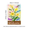 BlissYard Welcome Garden Flag 12x18 Double Sided Small Flags with