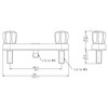Laguna Brass 3320ACP Mobile Home Two Handle Non-Metallic Shower Diverter,