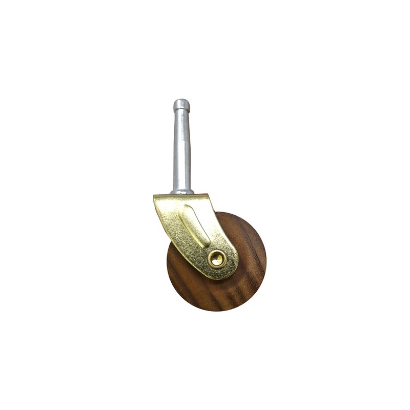 Shepherd Hardware 9051 1-5/8-Inch Designer Stem Casters, Wood Wheel, 5/16-Inch
