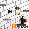 AONEON Robe Hook Matte Black Bath Towel Hooks Stainless Steel