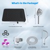 Hibbent Upgraded 5-spray 13'' Shower Head, High Pressure Rainfall Shower