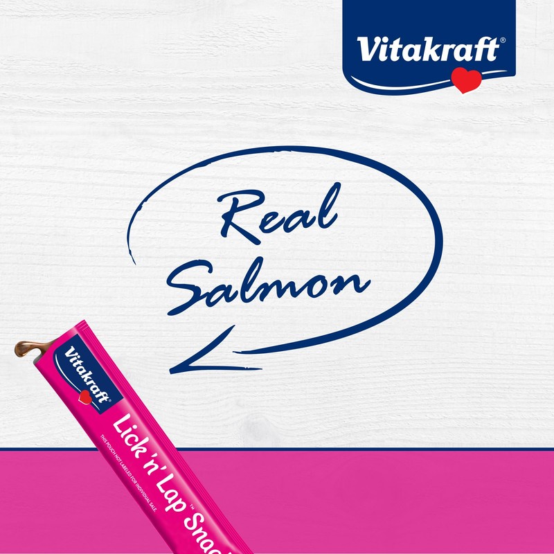 Vitakraft Lick 'n' Lap Snack Creamy, Cat Treat with Real