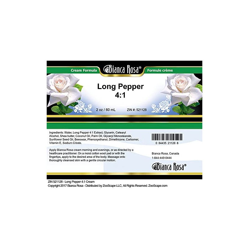 Bianca Rosa Long Pepper 4:1 Cream (2 oz, ZIN: 521128)
