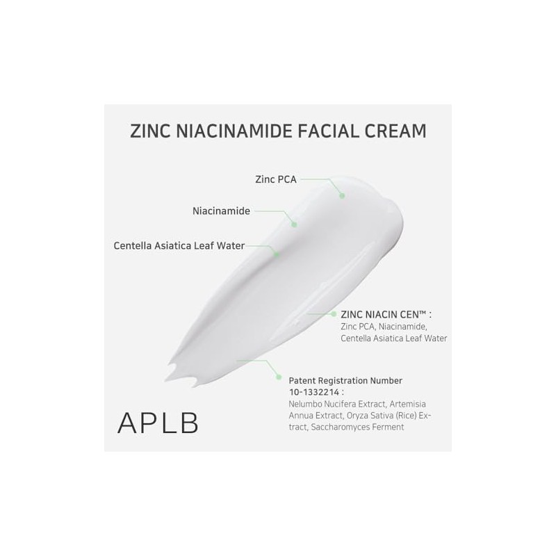 APLB - Crema Facial ZINC NIACINAMIDE FACIAL CREAM