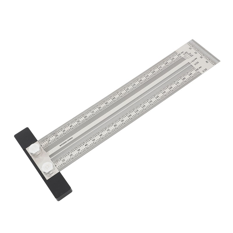 Ultra Accurate Marking T Ruler Stainless Steel Woodworking Scribing T