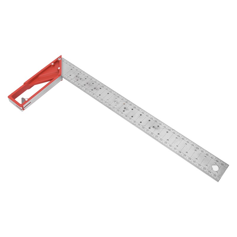 Stainless Steel Square Woodworking Ruler 45 ° / 90 °