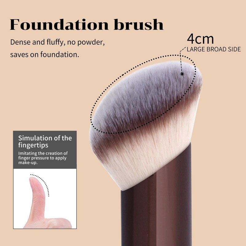 MAANGE 7pcs Makeup Brush Set Double Sided Kabuki Makeup Brushes