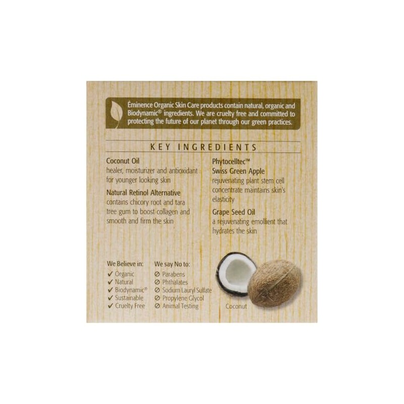 Eminence Organics Coconut Age Corrective Moisturizer, 2 Ounce
