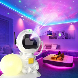 PHOSURA LED Starry Sky Projector, 2-in-1 Astronaut Projector with Moon Night Light, Timer and Remote Control, Bedroom Decoration Aesthetics for Adults & Children, Christmas, Birthday Gift