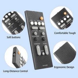 FSR78 ZV28960 Remote Control Compatible with Yamaha YAS-106 YAS-107 YAS-207 YAS-108 YAS207 YAS107 YAS106 ATS-1080 ATS-1060 ATS-1070 ATS-2070 Home Audio Speaker System Replacement Controller