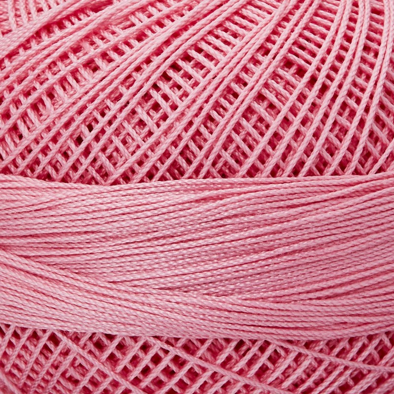 Handy Hands 210-Yard Lizbeth Cotton Thread, 25gm, Medium Pink