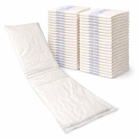 Vakly Almohadillas posparto de 6 x 17 pulgadas (paquete de 40 unidades) - Forros de maternidad súper absorbentes XL para protección contra fugas durante la noche, almohadillas de refuerzo de