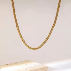 ZARD Mesh Chain Station Necklace