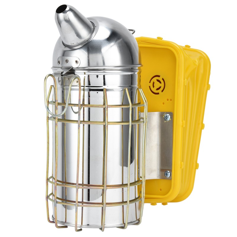 Pointed Beehive Smoker with Heat Protection Board Stainless Steel Bee