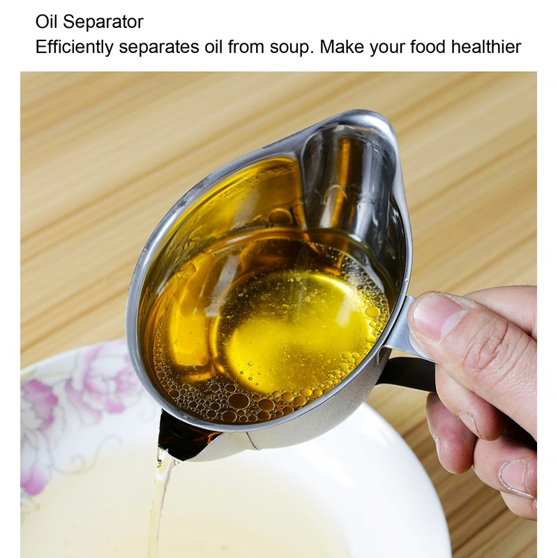 304 Stainless Steel Oil Fat Filter Baby Soup Oil Water