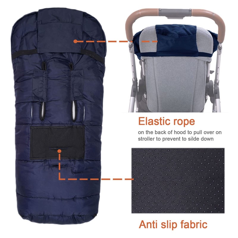 KZ Dotnz Stroller Footmuff, Winter Warm Waterproof Stroller Bunting Bag