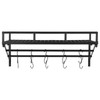 ILWorkTLs Wall Mounted Pot Rack with 2 Hanging Rails and