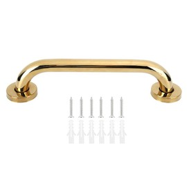 Ejoyous Stainless Steel Grab Bar, Gold Bathroom Safety Handle Non-Slip Handrail Non-Slip Safety Support Towel Holder for Bathtub Toilet 30cm