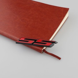 UPAUTO 1PC SS Emblem 3D Metal Car Sticker Decoration Car Side Rear Badge for Cars Trucks SUV Luggage Computers (Red Black)