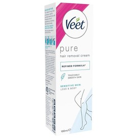Veet Hair Removal Cream with Aloe Vera and Vitamin E Sensitive Skin (100ml) / Veet 알로에 베라 및 비타민 E가 함유된 제모 크림 민감성 피부 (100ml)