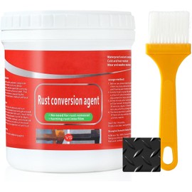winblot Rust Conversion Agent 300g, Multi-Functional Anti-Rust Paint, Water-Based Metallic Paint, Rust Remover for Metal,Universal Anti-Rust Paint Rust Removal Conversion Agent (Black)