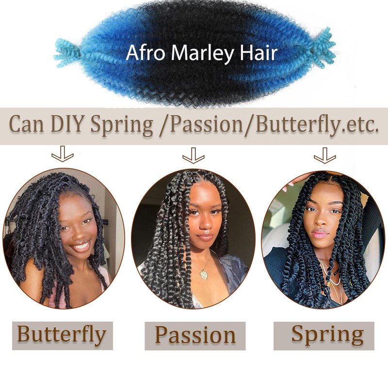 Springy Afro Twist Hair 16 inch Marley Twist Braiding Hair