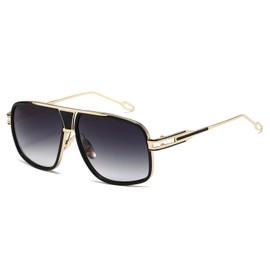 Kimorn AE0336 men’s retro classic sunglasses with metal frame