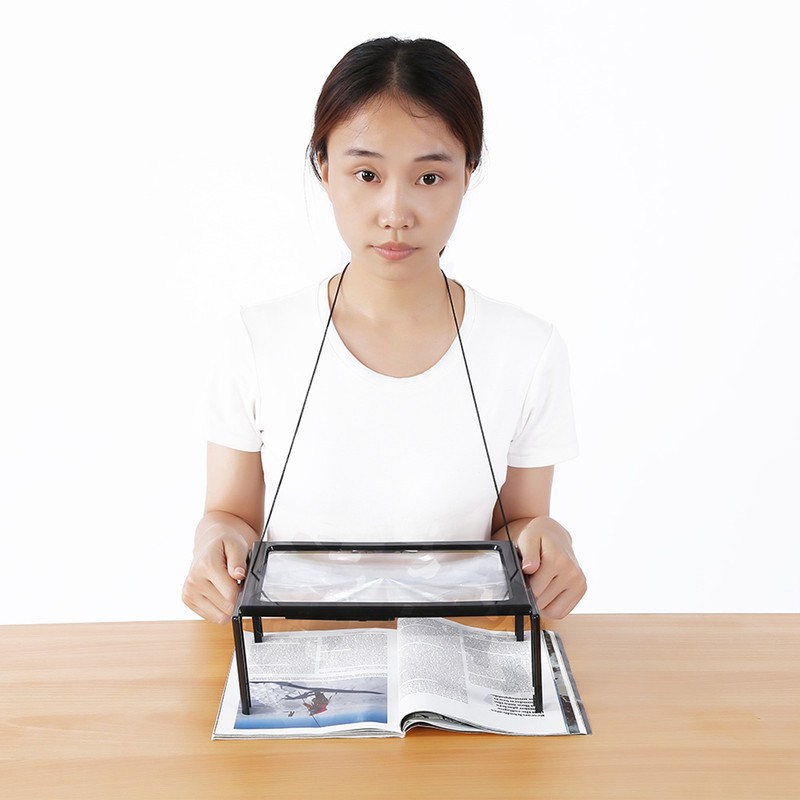 Foldable Ultrathin A4 Full Page Magnifying Glass with 3X Magnifier