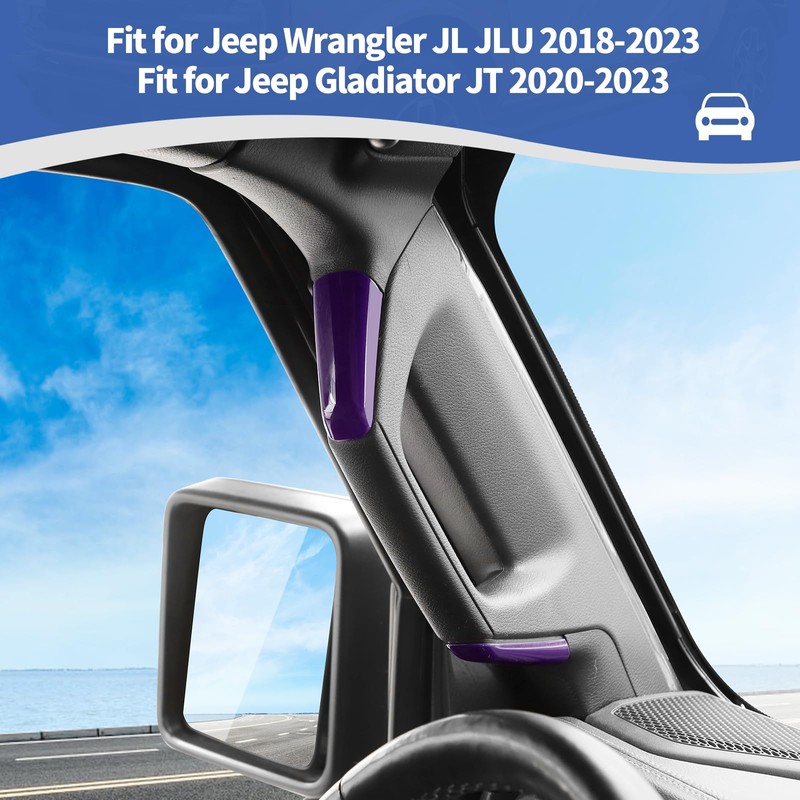 RT-TCZ for Jeep JL A Pillar Grab Handles Cover Trim
