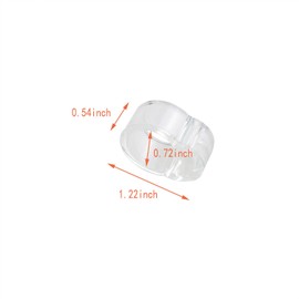 DGZZI 5PCS Transparent Door Handle Stopper Mute Window Door Handle Bumper Pad Suction Cup Guard Suction Door Stopper Door Stopper Shock Absorbing Wall Protector PVC Stopper