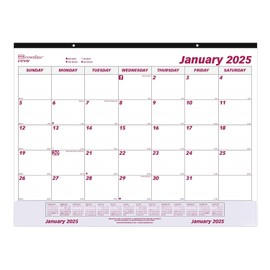 Brownline® 2025 Monthly Desk Pad Calendar with Transparent Vinyl Strip, 12 Months, January to December, 22" x 17" (C1731V-25)
