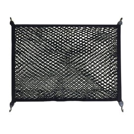Premium Quality Adjustable Elastic Cargo Net Universal Stretchable Truck Net with Hooks,Storage Bag for Car, SUV, Truck, Pickup Trucks Black (Double Layer net 40x32)
