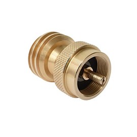 Flame King AB227 CGA600 to QCC Adapter, Brass