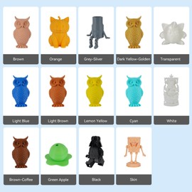 Kingroon PLA Filament 1.75mm 3D Printer Filament Orange Pla Filament 1kg Filament Dimensional Accuracy +/- 0.02mm, Fit Most FDM Printer,Orange