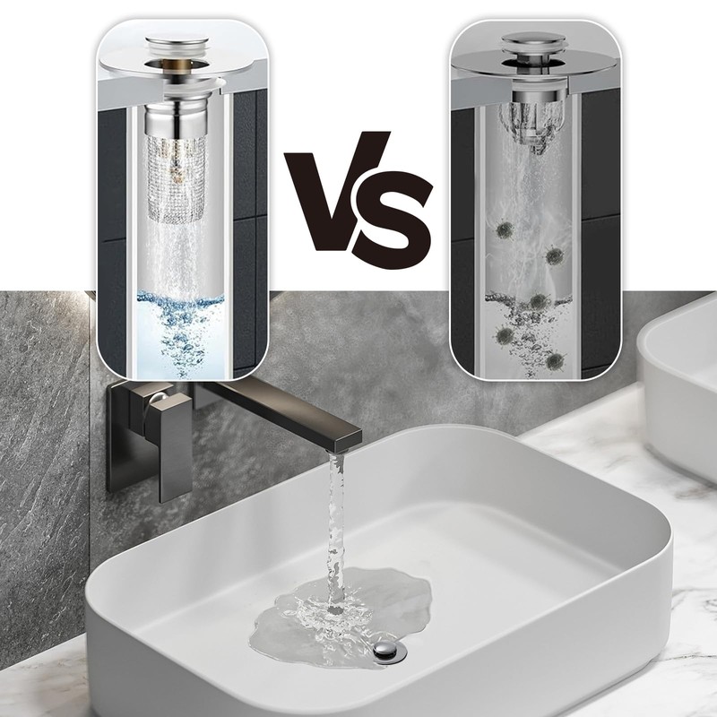 UgyDuky 2Pcs Bathroom Sink Stopper Pop Up Sink Drain Filter