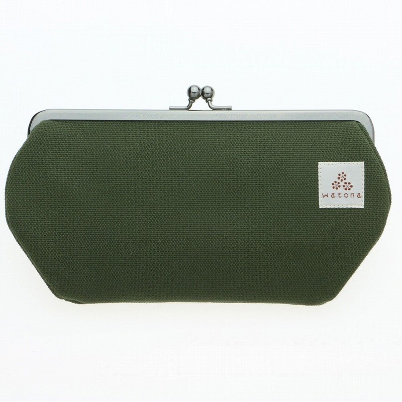 watona Canvas Pencil Pouch, olive green