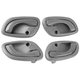 NPAUTO Interior Door Handles Replacement for 1999 2000 2001 2002 2003 2004 Chevy Tracker, Suzuki Esteem Grand Vitara Vitara, Inside Front Rear Left Driver Right Passenger Side, Gray