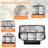 HODRANT Camping Utensil Bag, Paper Plate Storage Bag with 4