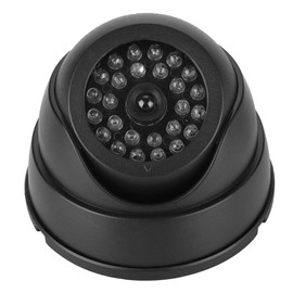 Dummy Camera, MR-18 Dummy Fake Dome Camera CCTV Surveillance Security Camera with 30pcs IR LEDs,Home Security Camera System with Flashing LED,Easy Installation