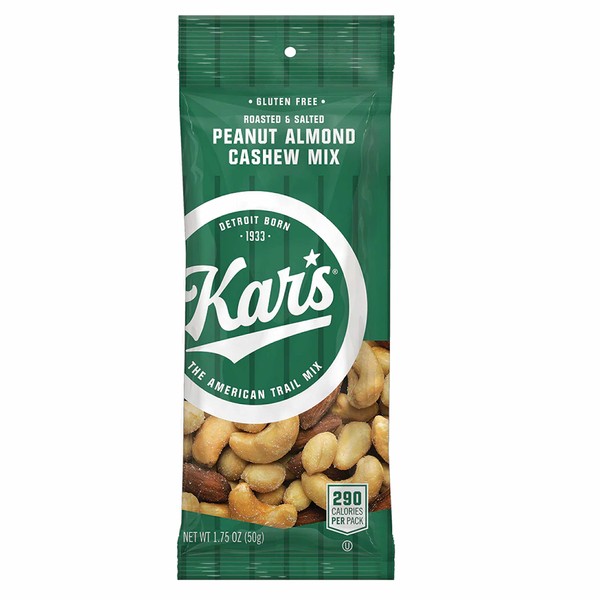 Kar’s Nuts Peanut Almond Cashew Mixed Nuts, 1.75 oz Individual Snack Packs – Bulk Pack of 72, Gluten-Free Snacks