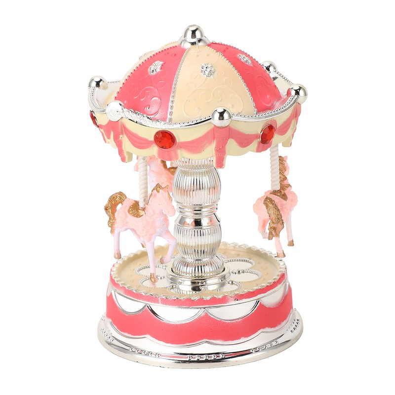 Novelty LED Merry GO Round Music Box Carousel Musical Box