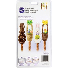 Wilton Hoppy Easter Pretzel Candy Mold, Clear