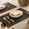 Kevin Textile Burlap Linen Placemats Set of 6 Heat Resistant