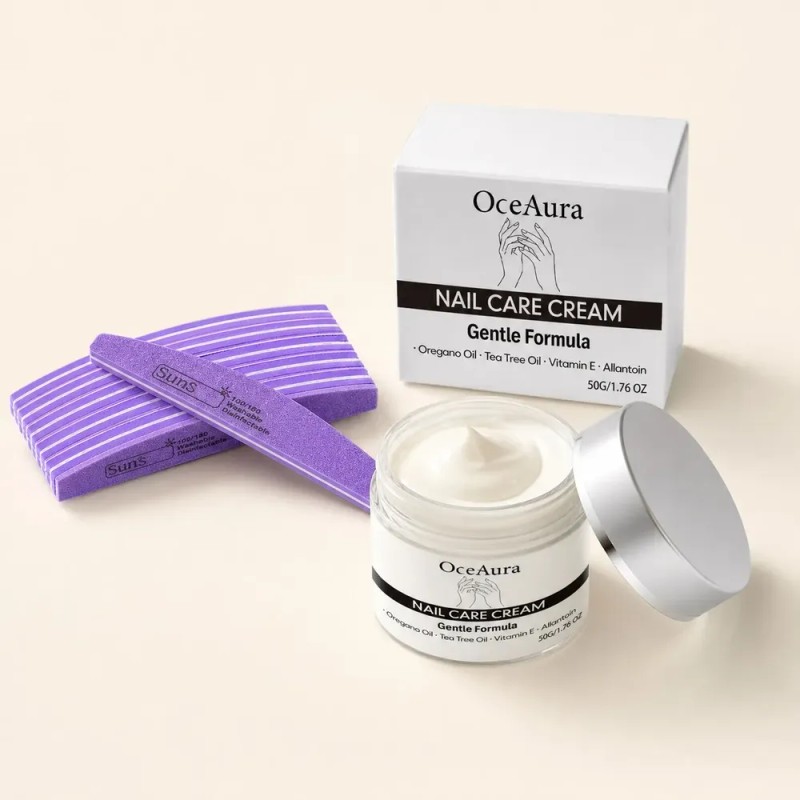 Lj Oceaura Crema Para Unas 50g + 10 Limas Buffer