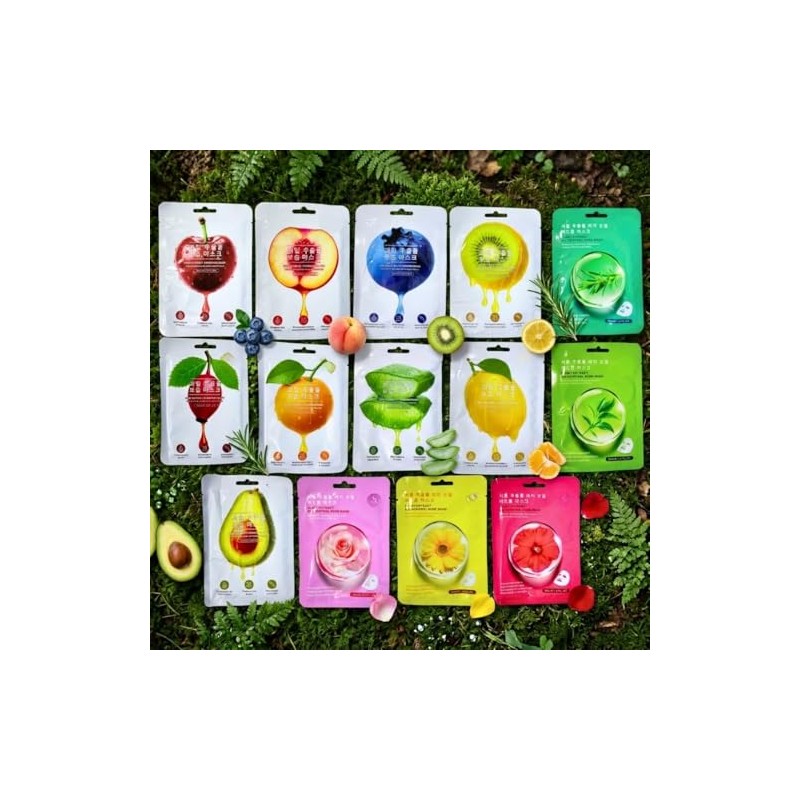 Mascarilla Hidratante Cuidado Facial Hidratación Profunda (10 Piezas)