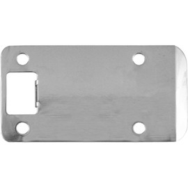 Stone Harbor Hardware 50104-26 Extended Strike Plate (4 inch Lip, Polished Chrome), 4"