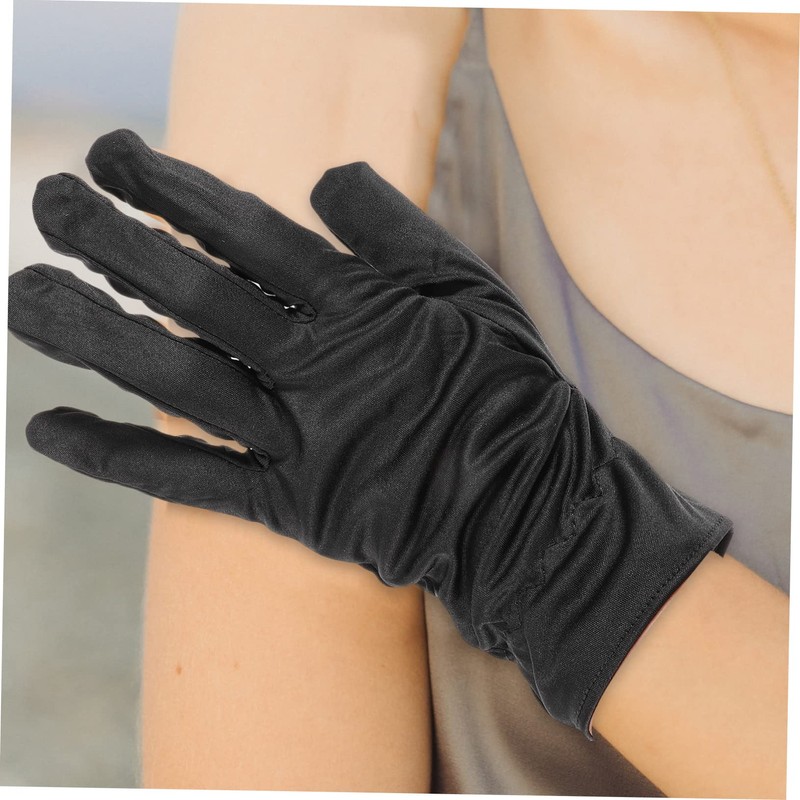 Mobestech 6 Pairs Cotton Gloves for Jewelry Handling Coin Inspection